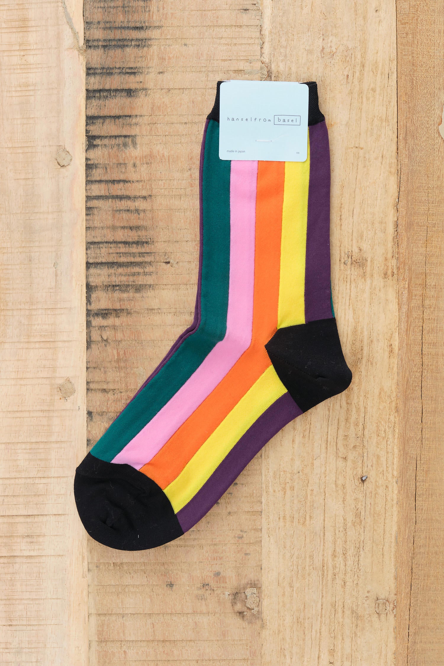 Hansel from Basel Rainbow Stripe Crew Socks