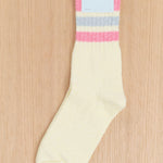 Hansel From Basel Accessories Socks and Tights Slub Roll Top Athleisure Crew Socks Butter / One Size
