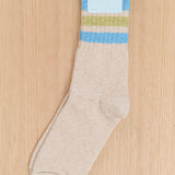 Hansel From Basel Accessories Socks and Tights Slub Roll Top Athleisure Crew Socks Oatmeal / One Size