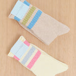 Hansel From Basel Accessories Socks and Tights Slub Roll Top Athleisure Crew Socks