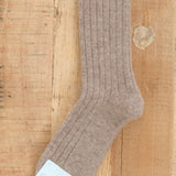 Hansel From Basel Accessories Socks and Tights Italia Cashmere Cozy Rib Crew Socks Llama / One Size