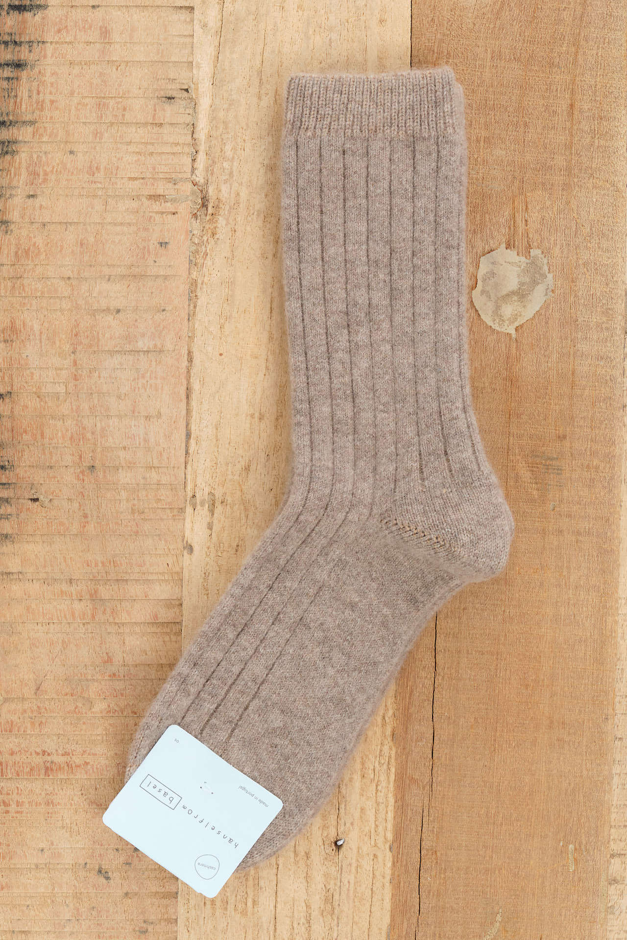 Hansel From Basel Accessories Socks and Tights Italia Cashmere Cozy Rib Crew Socks Llama / One Size