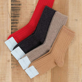 Hansel From Basel Accessories Socks and Tights Italia Cashmere Cozy Rib Crew Socks