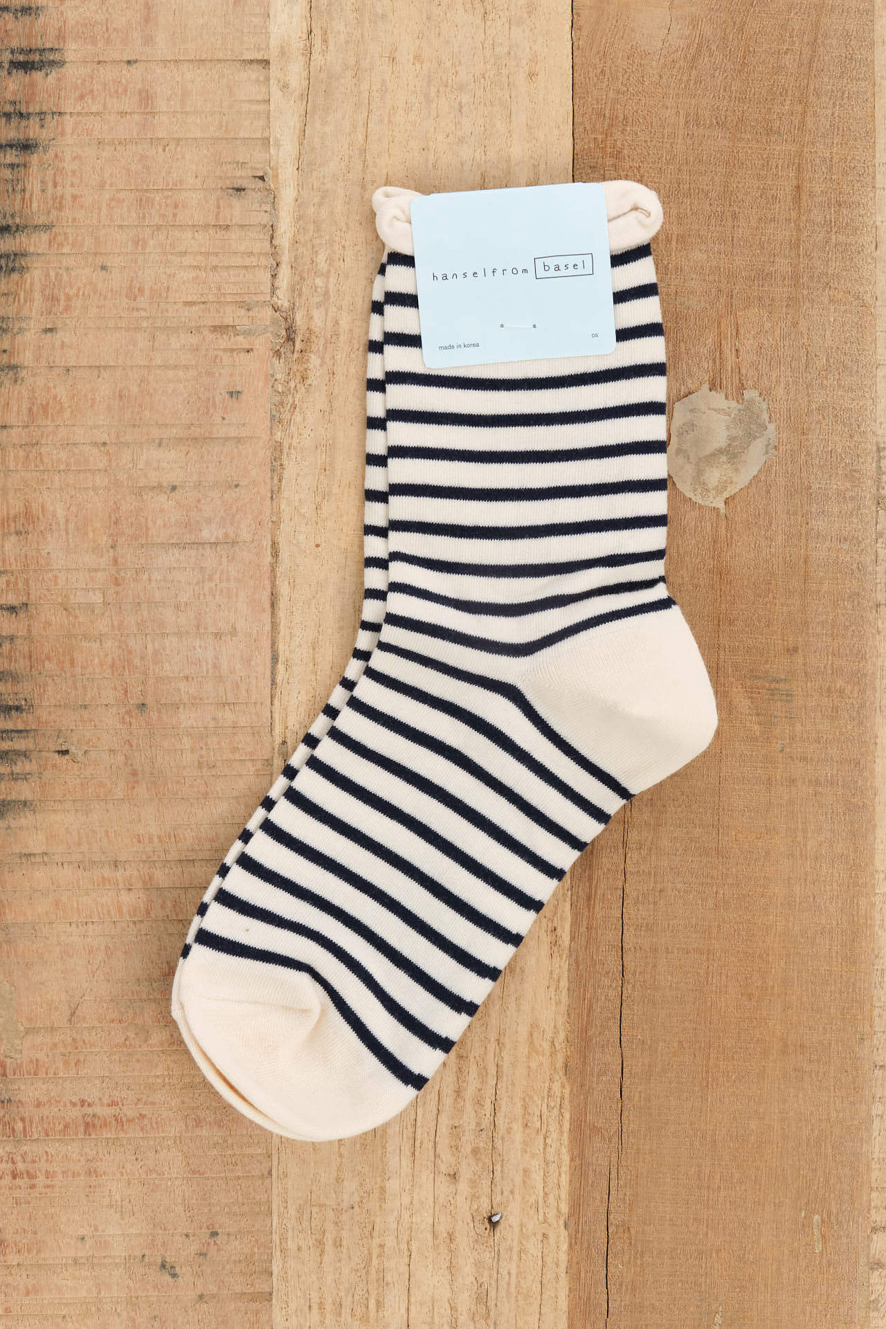 Hansel From Basel Accessories Socks and Tights Nautical Stripe Crew Socks Blue / One Size
