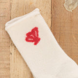 Hansel From Basel Accessories Socks and Tights Seashell Cashmere Crew Socks Ivory / One Size