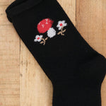 Hansel From Basel Accessories Socks and Tights Toadstool Cashmere Crew Socks Black / One Size