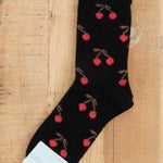 Hansel From Basel Accessories Socks and Tights Cherry Bomb Cashmere Crew Socks Black / One Size