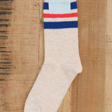 Hansel From Basel Accessories Socks and Tights Varsity Slub Crew Socks Ivory / One Size