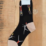 Hansel From Basel Accessories Socks and Tights Swimmer Crew Socks Black / One Size