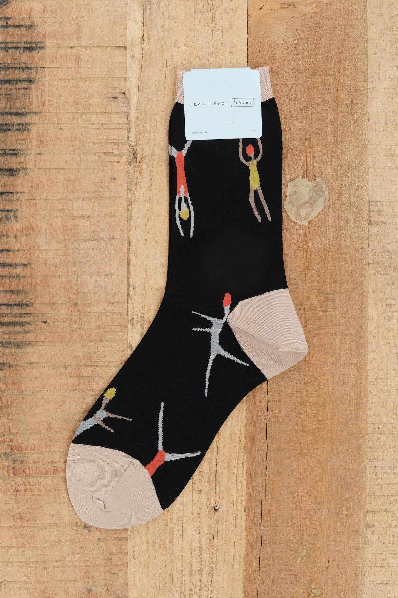 Hansel From Basel Accessories Socks and Tights Swimmer Crew Socks Black / One Size