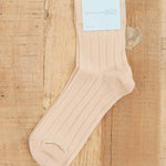 Hansel From Basel Accessories Socks and Tights Mykonos Sheer Short Crew Socks Nude / One Size