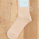 Hansel From Basel Accessories Socks and Tights Mykonos Sheer Short Crew Socks Nude / One Size