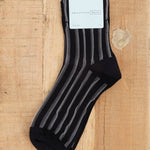 Hansel From Basel Accessories Socks and Tights Mykonos Sheer Short Crew Socks Black / One Size