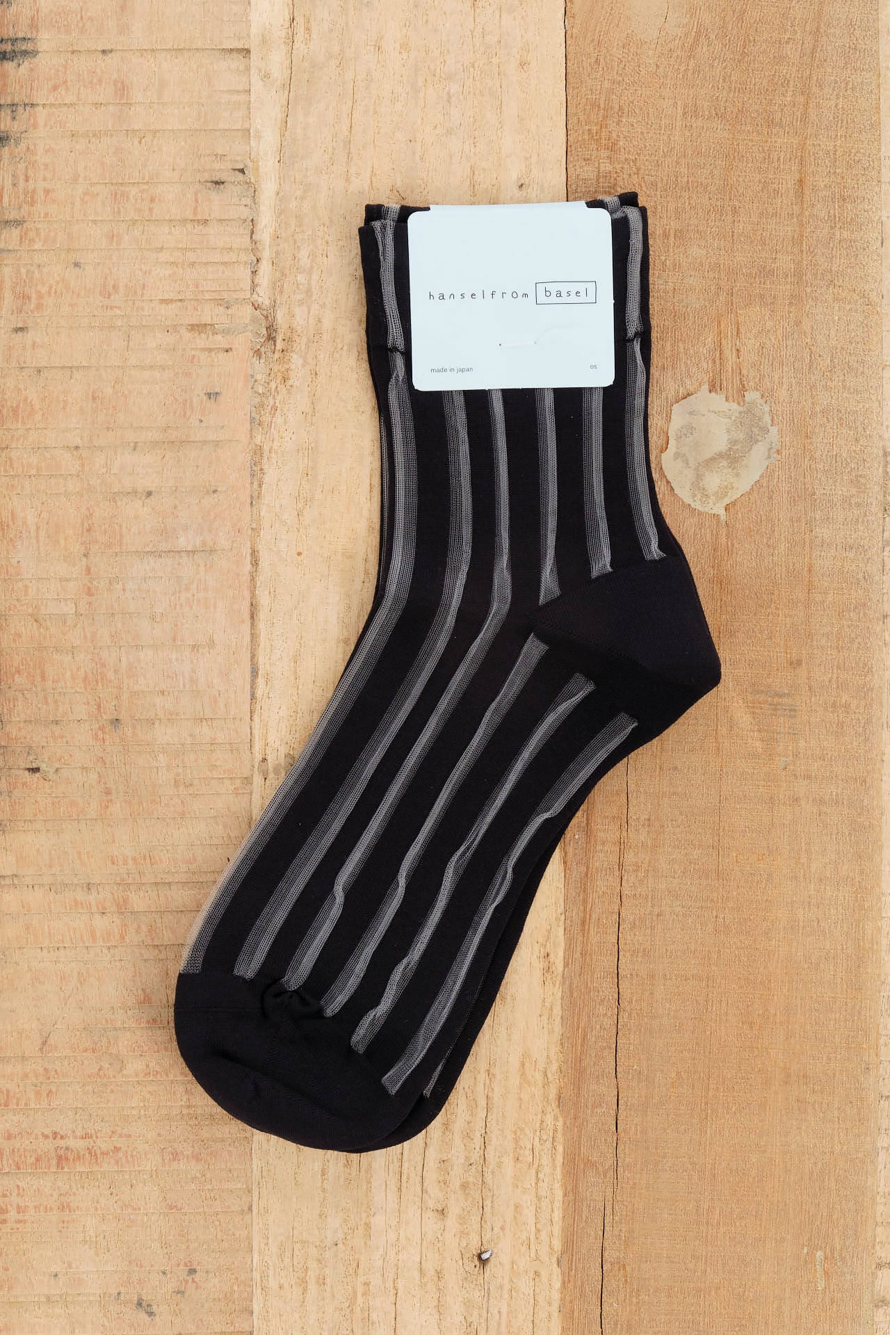 Hansel From Basel Accessories Socks and Tights Mykonos Sheer Short Crew Socks Black / One Size