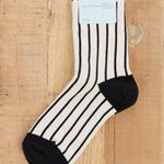 Hansel From Basel Accessories Socks and Tights Tulip Top Short Crew Socks Black / One Size