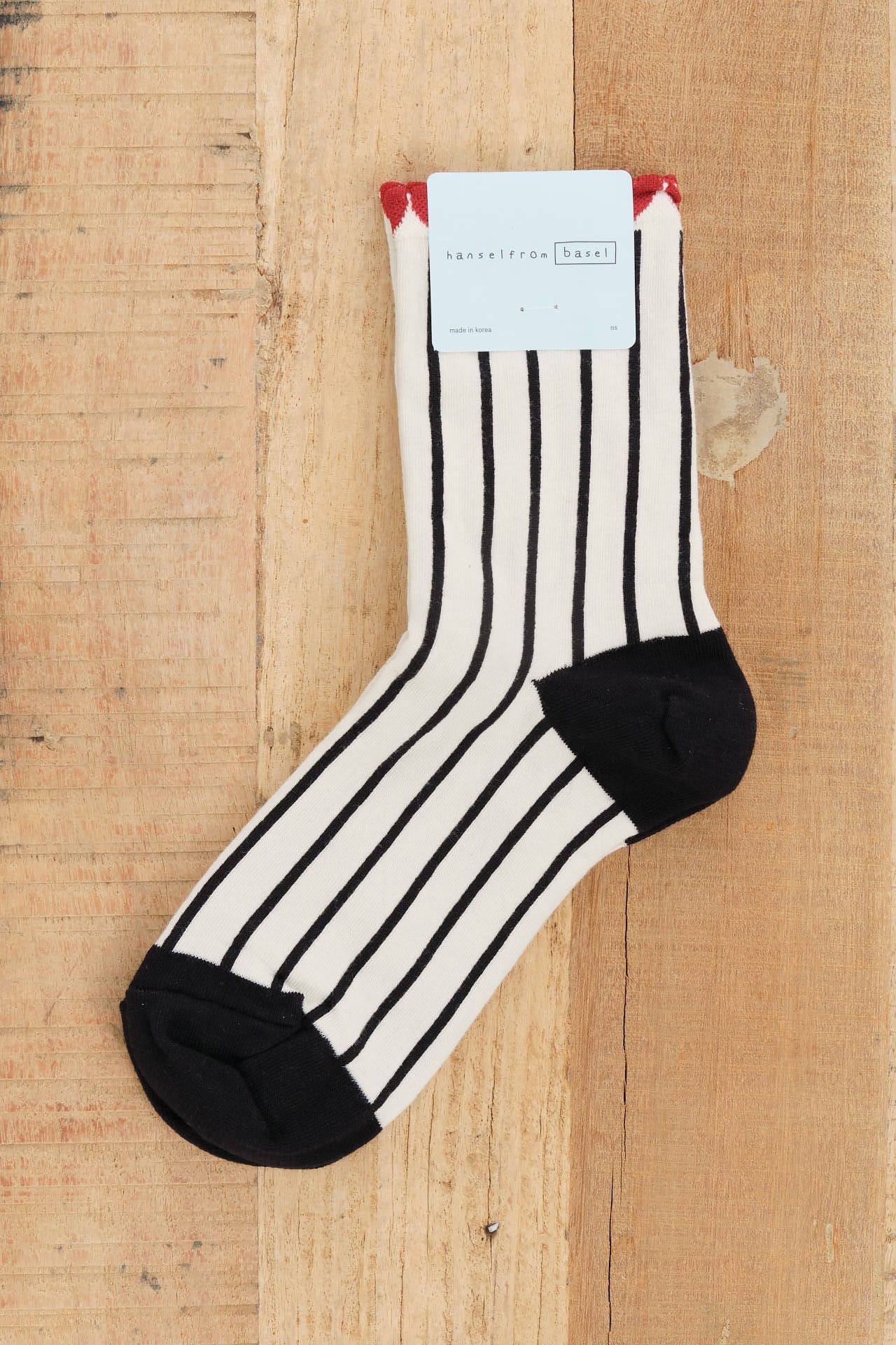 Hansel From Basel Accessories Socks and Tights Tulip Top Short Crew Socks Black / One Size