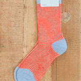 Hansel From Basel Accessories Socks and Tights Umbrella Crew Socks Persimmon / One Size