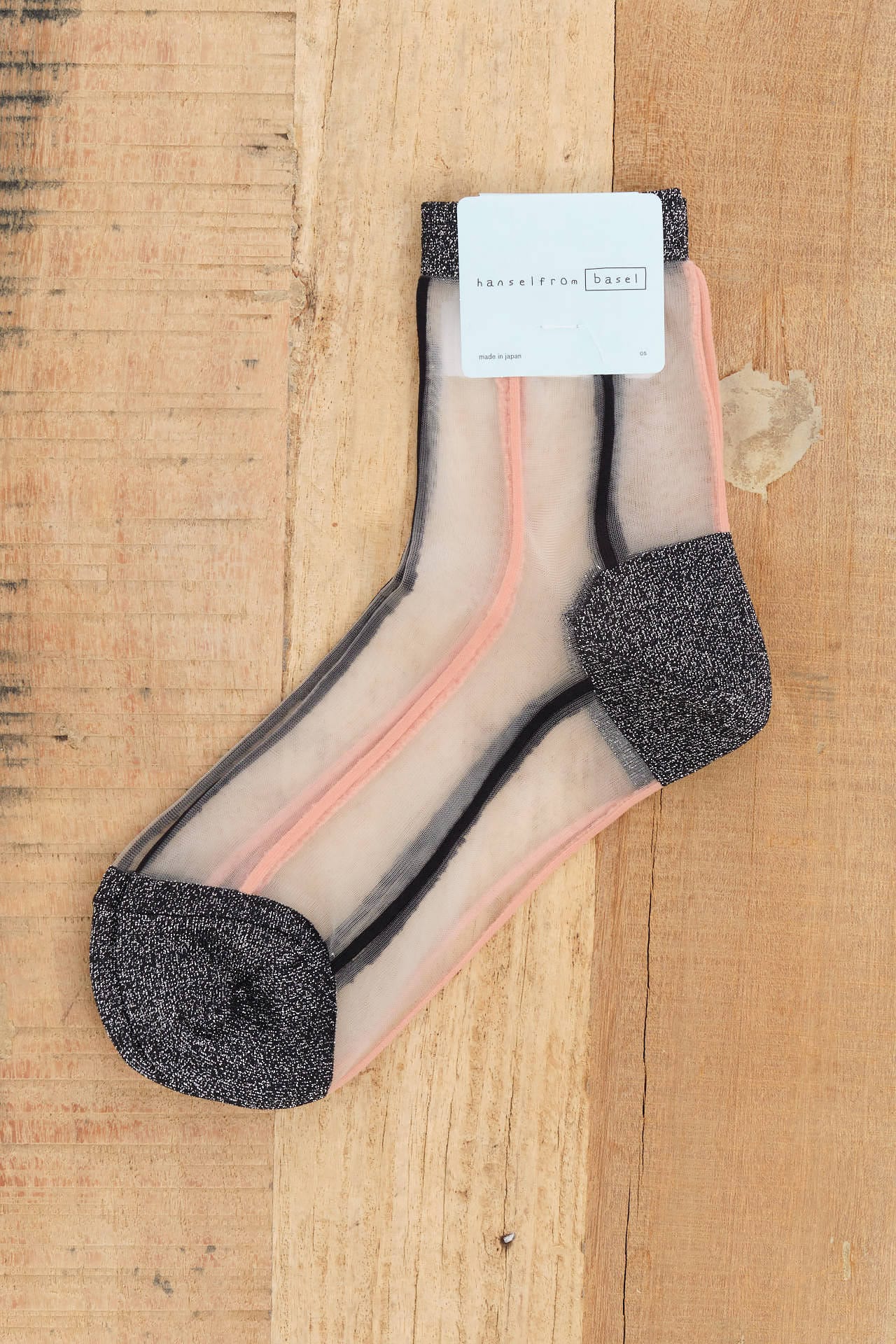 Hansel From Basel Accessories Socks and Tights Grand Slam Sheer Short Crew Socks Black / One Size