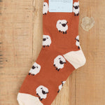 Hansel From Basel Accessories Socks and Tights Frugal Sheep Crew Socks Cinnamon / One Size