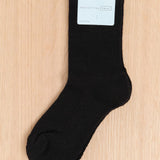 Hansel From Basel Accessories Socks and Tights Solid Sport Athletic Wool Crew Socks Black / One Size