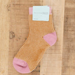 Hansel From Basel Accessories Socks and Tights Umbrella Short Crew Sock Cantelope / One Size