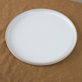 Top view of 11" Dinner Plate in Gloss Grey