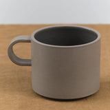 Front view of 11 oz Glazed Mug in Black