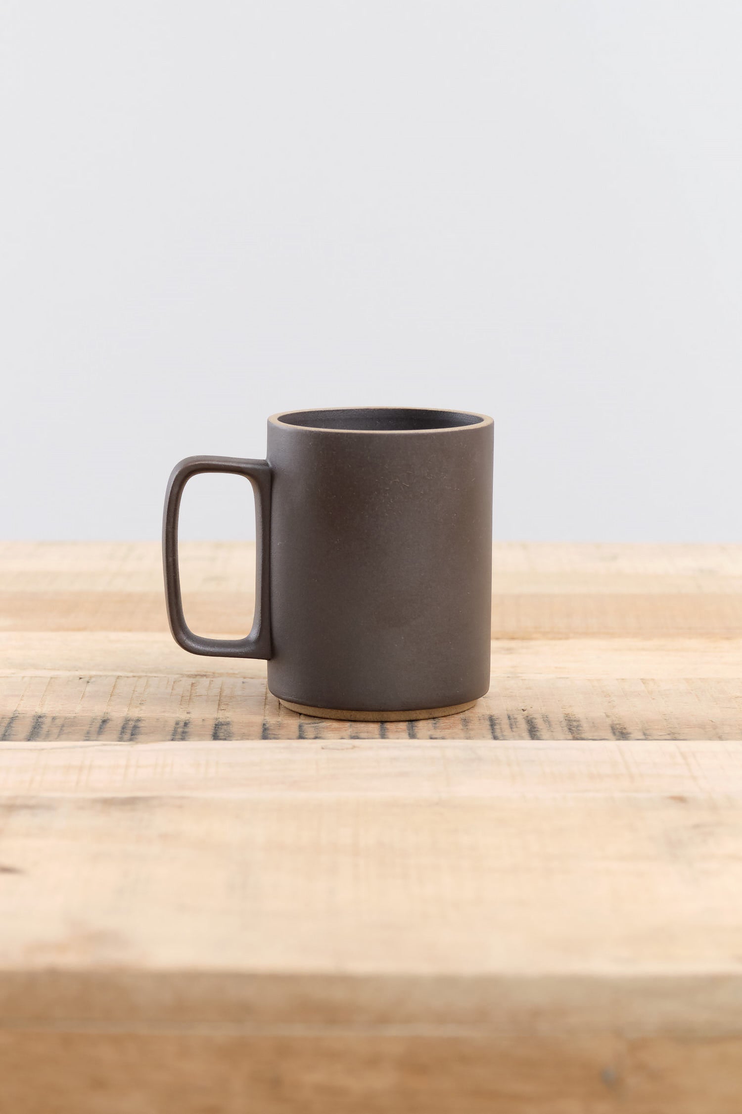 Gloss Gray Natural and Black 15 oz Mug by Hasami Porcelain