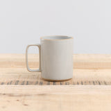 Hasami Porcelain Ceramic 15 oz Mug in Gloss Gray Natural and Black