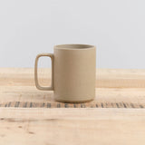 15 oz Mug by Hasami Porcelain in Gloss Gray Natural and Black