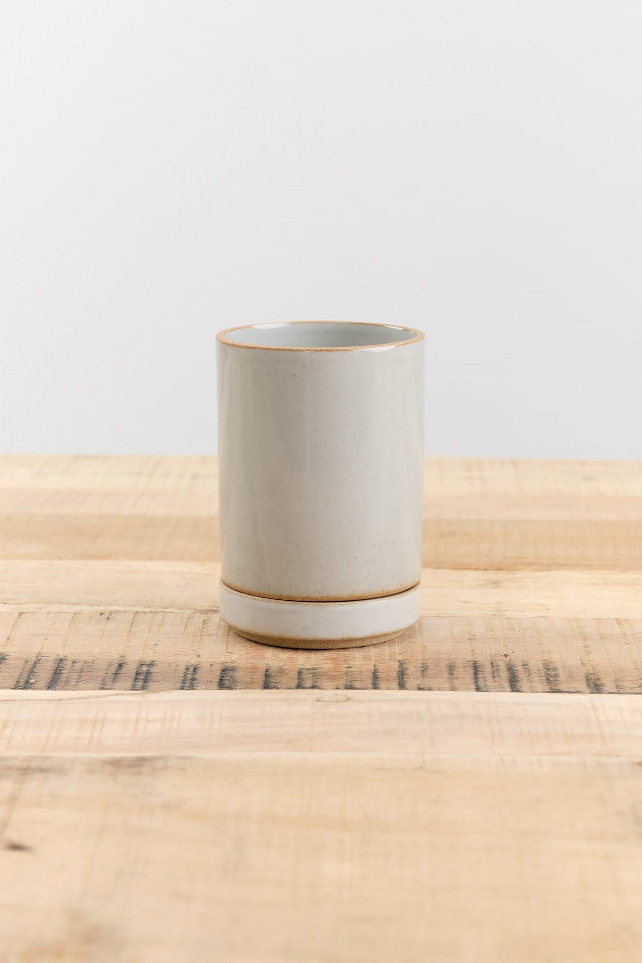 Hasami Porcelain Home Planters Small Planter Gloss Gray / 3.5" D X 4" H