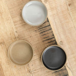 Hasami Porcelain Small Plate in Black Gloss Gray and Natural 