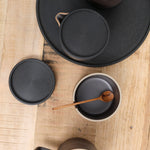 Hasami Porcelain Small Richlite Tray in Dark Brown and Black