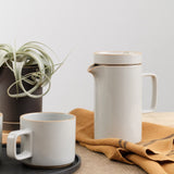 Hasami Porcelain Home CoffeeTea Tall Tea Pot Gloss Gray
