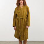 Hawkins New York Apparel Womens Lounge Simple Waffle Bathrobe in Bronze Bronze / Small