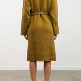 Hawkins New York Apparel Womens Lounge Simple Waffle Bathrobe in Bronze