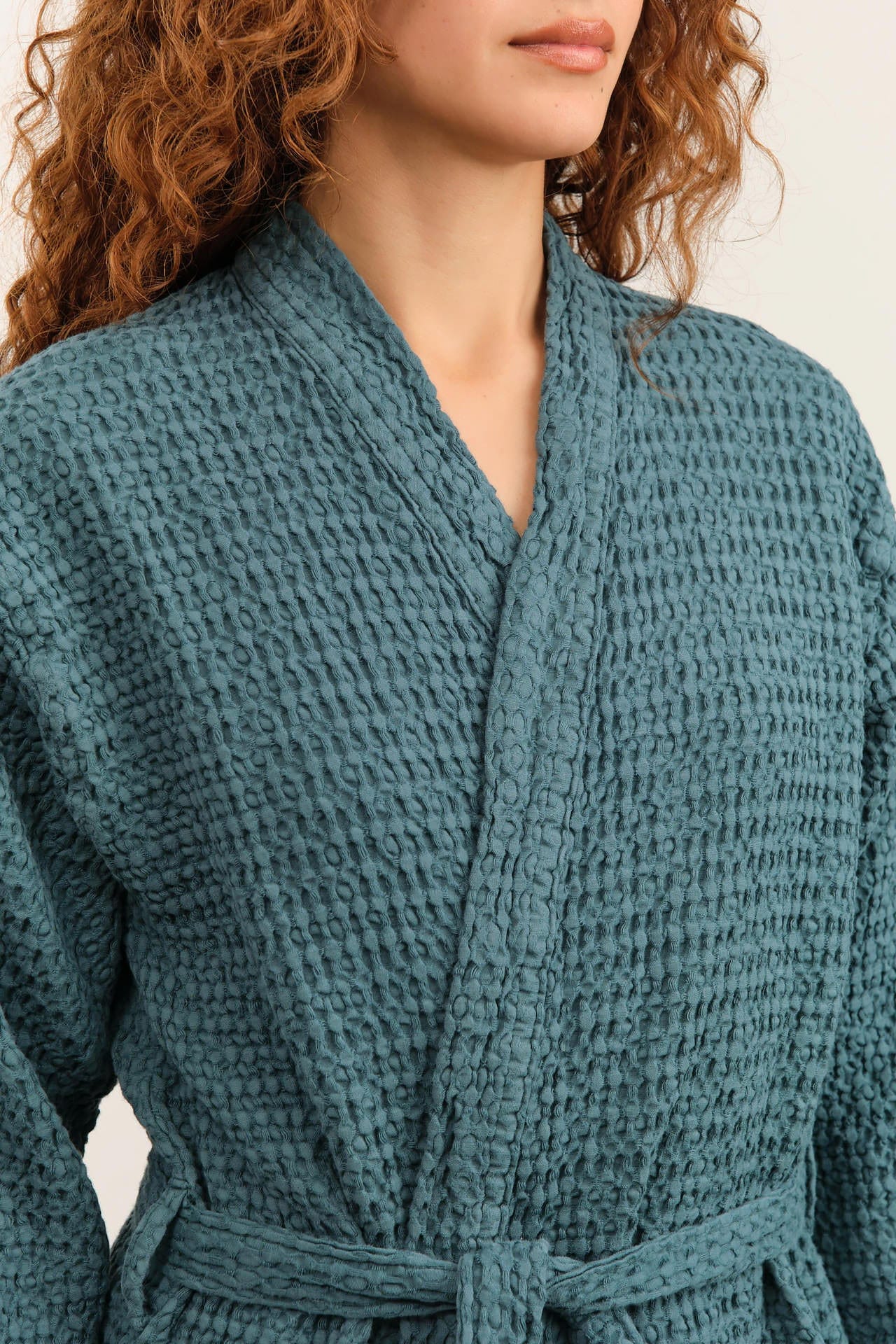 Hawkins New York Simple Waffle Bathrobe in Peacock – Cedar & Hyde ...