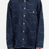 Dow Denim Shirt by Henrik Vibskov in Dark Needle Punch