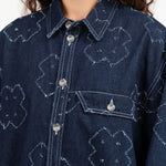 Dark Needle Punch Dow Denim Shirt by Henrik Vibskov 