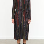 Knight Plisse Dress by Henrik Vibskov in Dark Tetris Drips