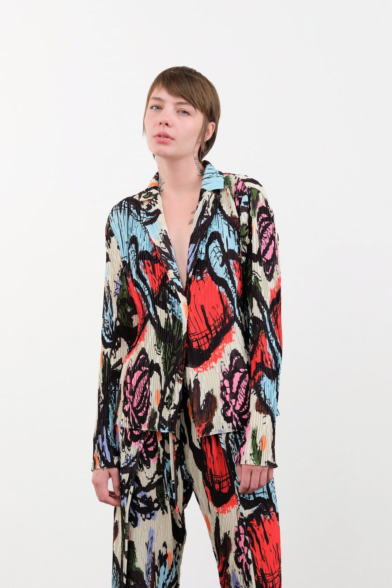 Henrik Vibskov Apparel Womens Outerwear Plisse Blazer