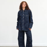 Henrik Vibskov Shade Denim Pants in Dark Needle Punch