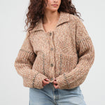 Henrik Vibskov Stitch Cardigan in Fall Mix