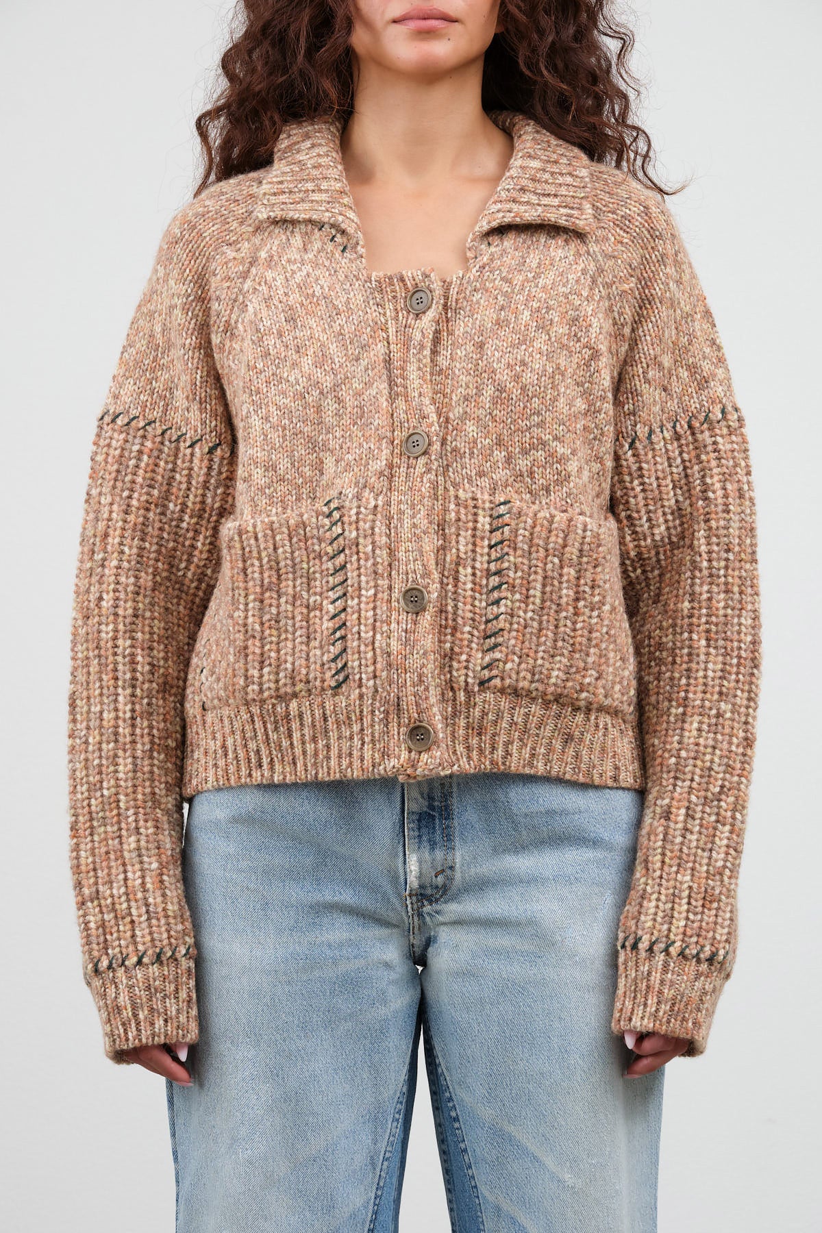 Stitch Cardigan in Fall Mix by Henrik Vibskov