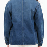 Richman Blue Barn Coat Button Up Denim Jacket by Hey Gang Brand 