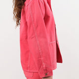 Hey Gang Apparel Womens Outerwear The Barn Coat in Faded Red