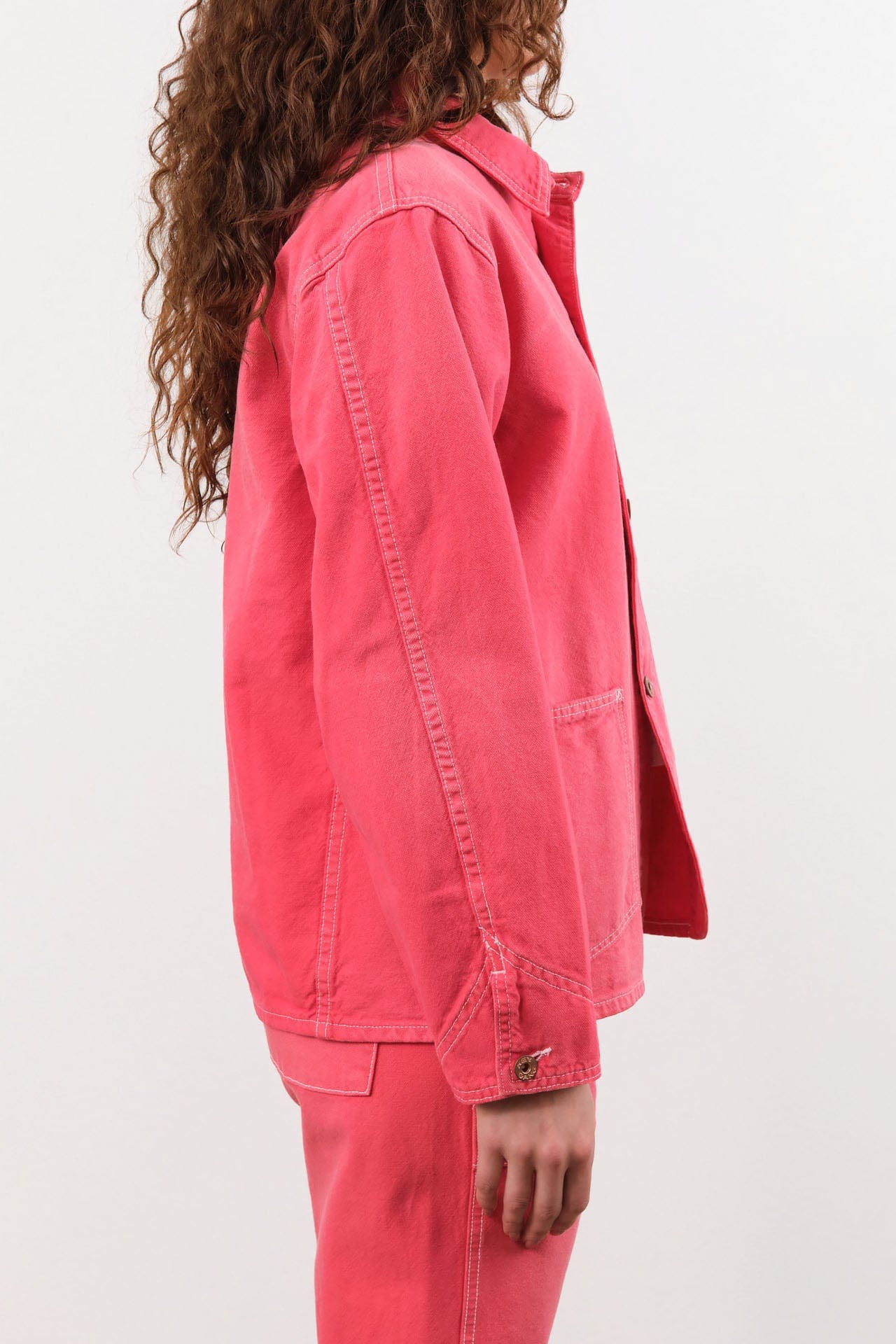 Hey Gang Apparel Womens Outerwear The Barn Coat in Faded Red