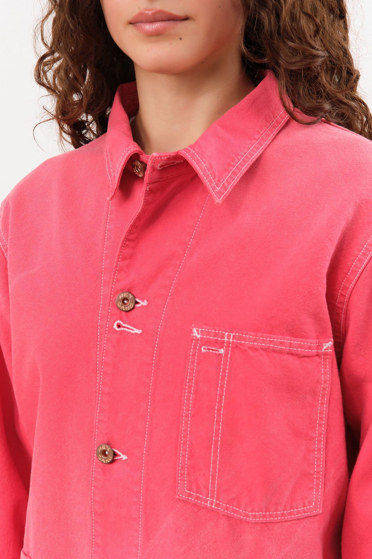 Hey Gang Apparel Womens Outerwear The Barn Coat in Faded Red