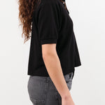 Hey Gang Apparel Womens Blouses The Boxy Polo in Black