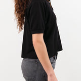 Hey Gang Apparel Womens Blouses The Boxy Polo in Black